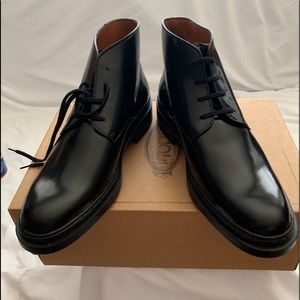 Tod’s Lace-Up Ankle Boots, Black